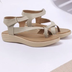Women's Velcro Comfort Heel Sandals.