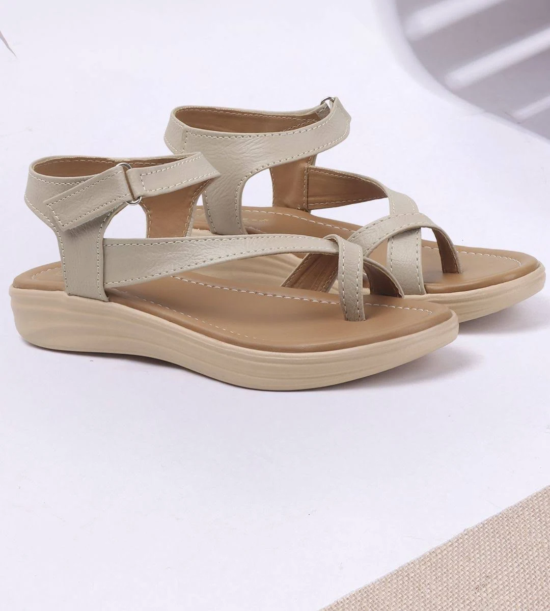 Women's Velcro Comfort Heel Sandals.
